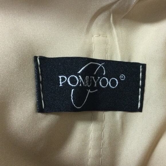 FORMAL PARTY SZ 14 1x plus champagne cream off shoulder lace up midi dress B123 - Picture 6 of 8